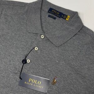 Polo Ralph Lauren Mens Gray Polo Shirt Classic Fit XL Soft Cotton Pony Logo NWT